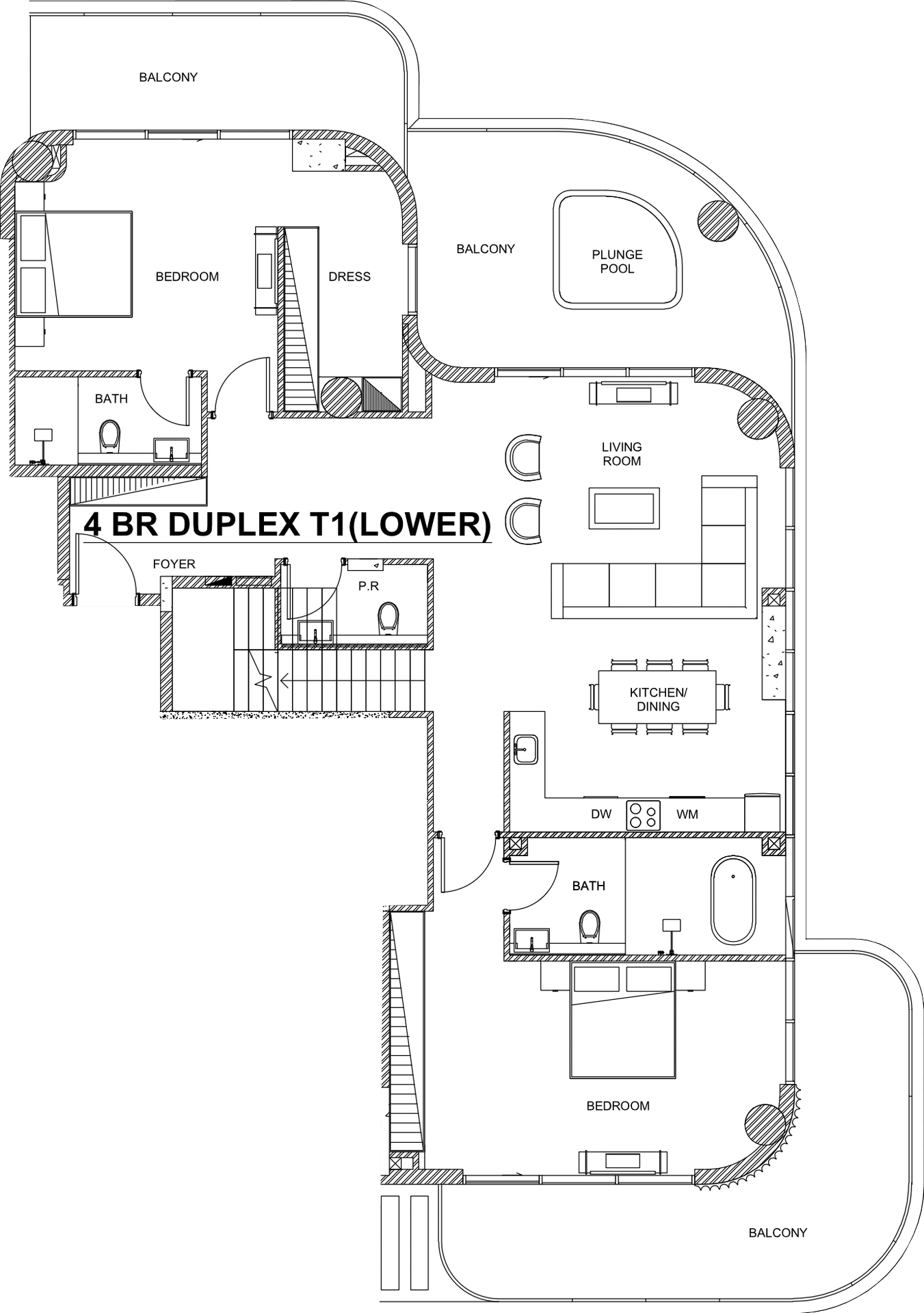 Floor plan, unit 1002