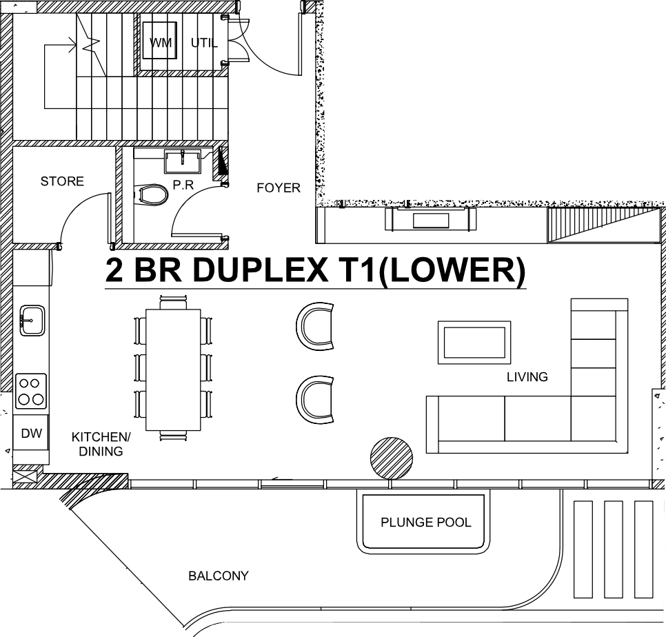 Floor plan, unit 1001
