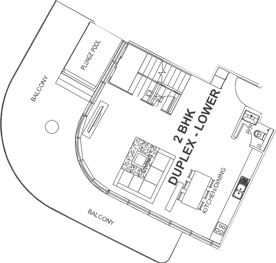 Floor plan, unit 505