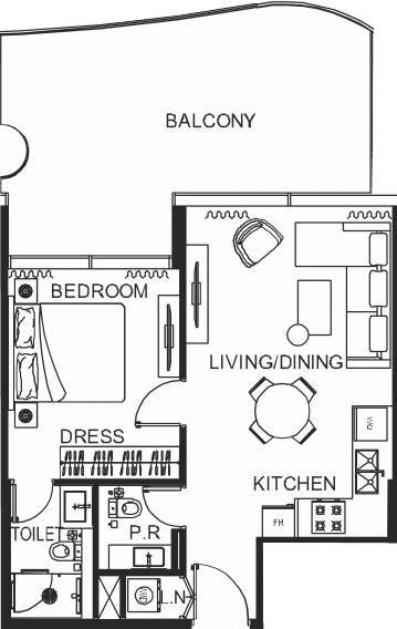 Floor plan, unit 3531
