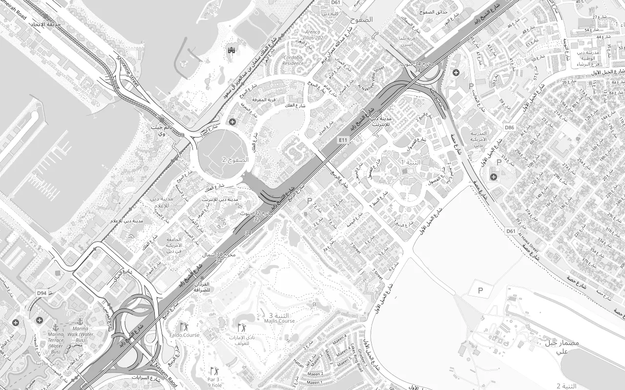 Map of EMAAR Business Park, Building 4, Office 612, Dubai